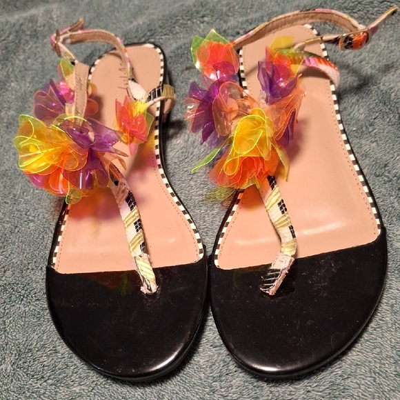 Betsey Johnson Dani Sandal in Black | Lyst
